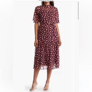 Maggy London sz 16 Sheer dress with slip - like new